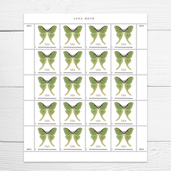 Luna Moth Stamps 2025