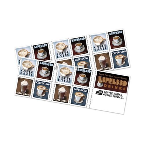 2021 Forever Stamps First Class Postage Stamps Espresso Drinks - Image 2