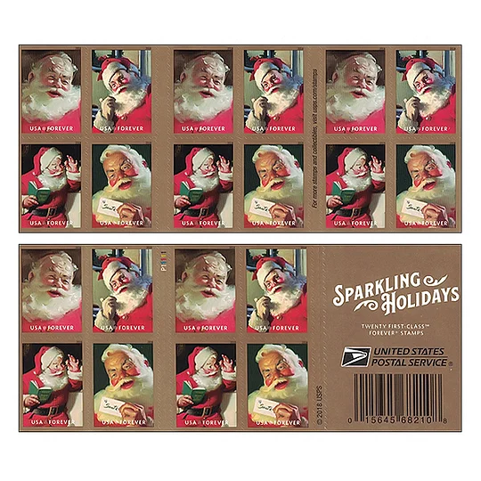 Sparkling Holidays 2018 Forever Stamps — Booklet of 20 - Image 2