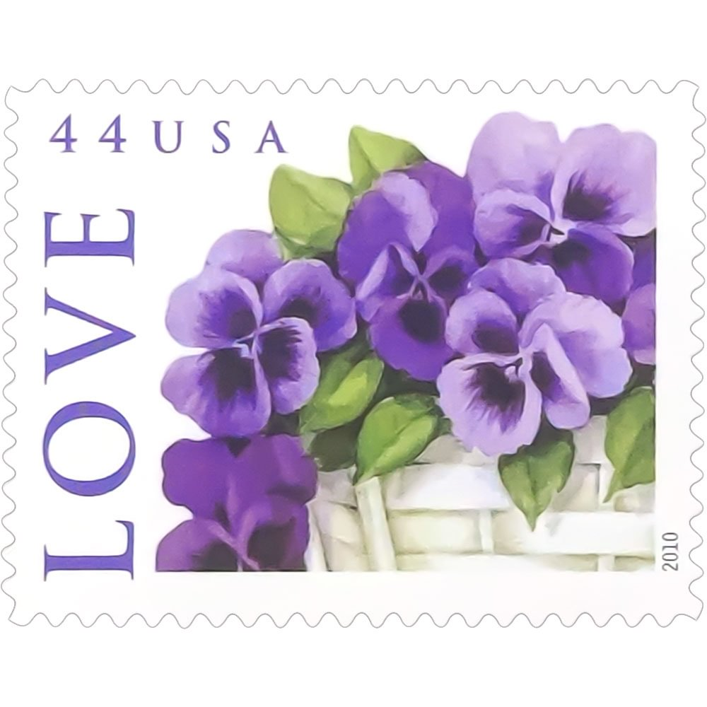 Love 2010 — 44¢ Pansies Postage Stamps