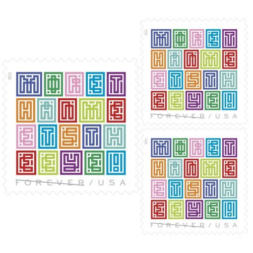 Forever Stamps First Class Postage Stamps Mystery Message 2021 - Image 2