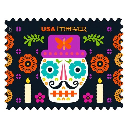 Forever Stamps First Class Postage Stamps Day of The Dead 2021