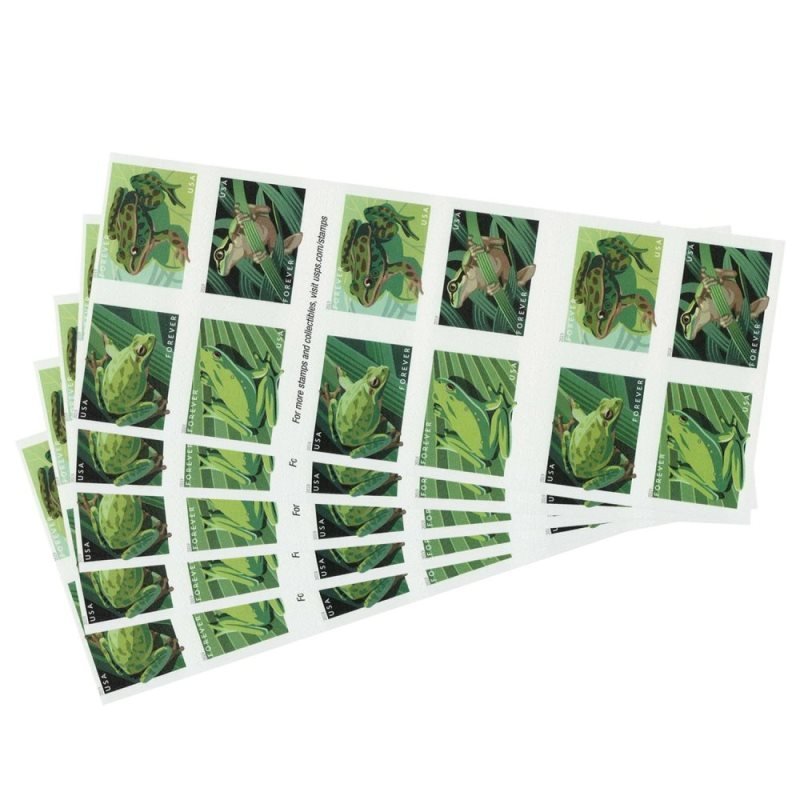 2019 Forever Stamps First Class Postage Stamps Frogs - Image 4