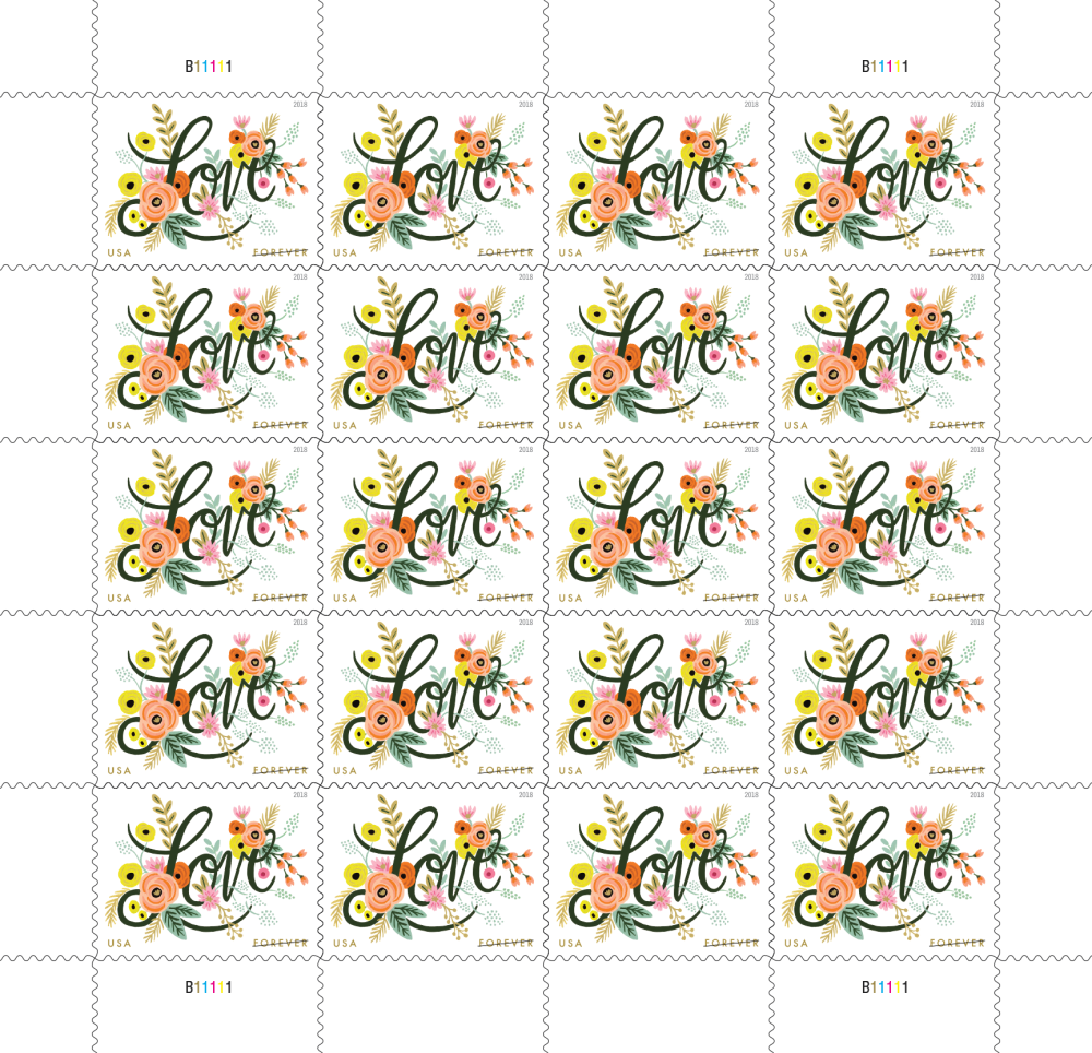 Love Flourishes 2018 Forever Stamps - Image 2