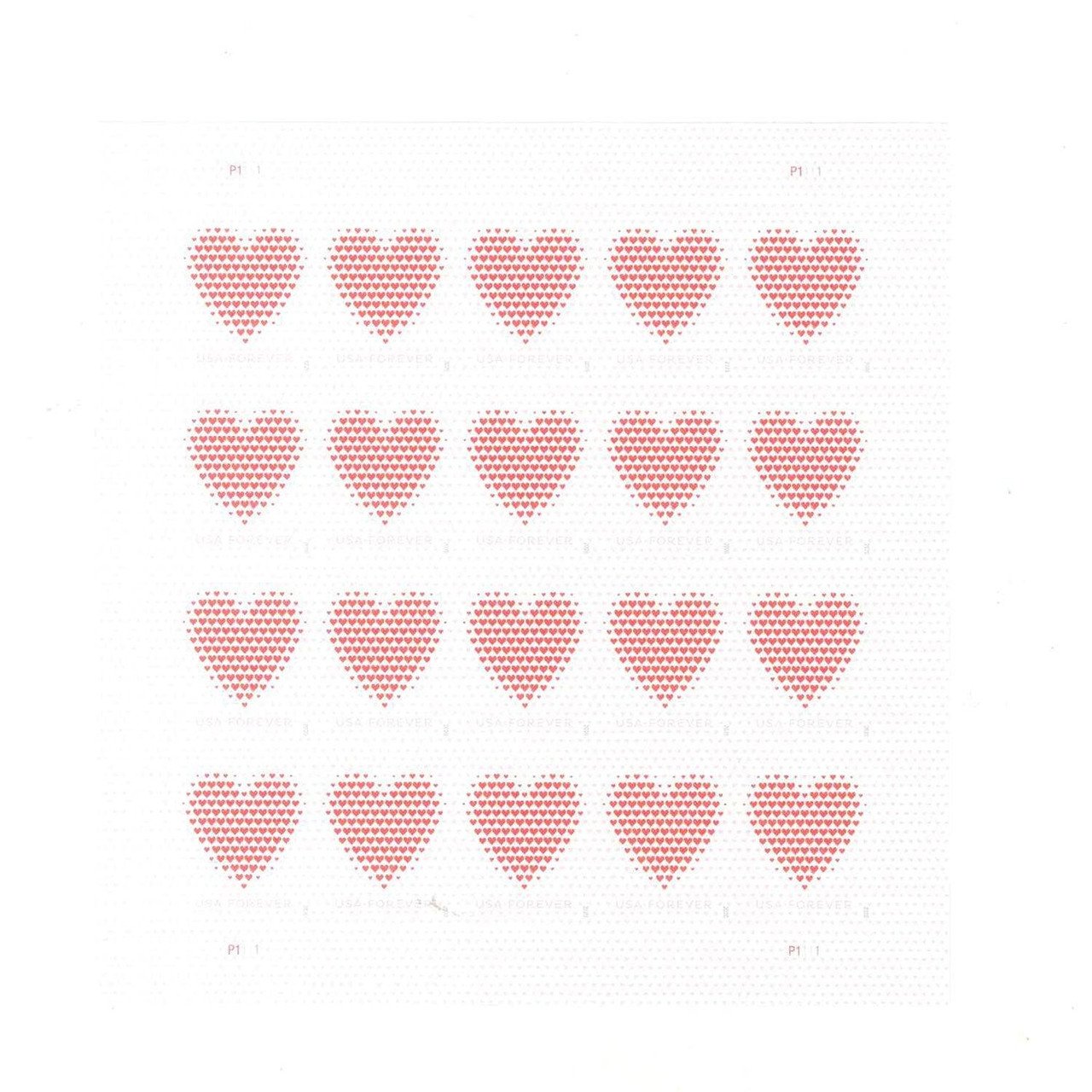 2020 Made of Hearts Forever Postage Stamps - Image 2