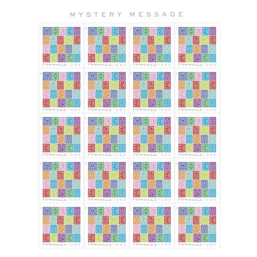 Forever Stamps First Class Postage Stamps Mystery Message 2021 - Image 6