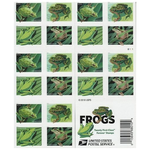2019 Forever Stamps First Class Postage Stamps Frogs - Image 3