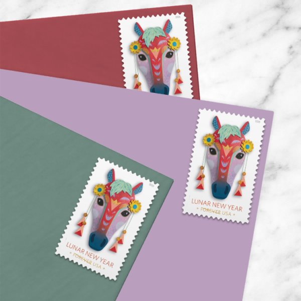 Year of the Horse 2026 Forever Stamps — Pane of 20 - Image 3