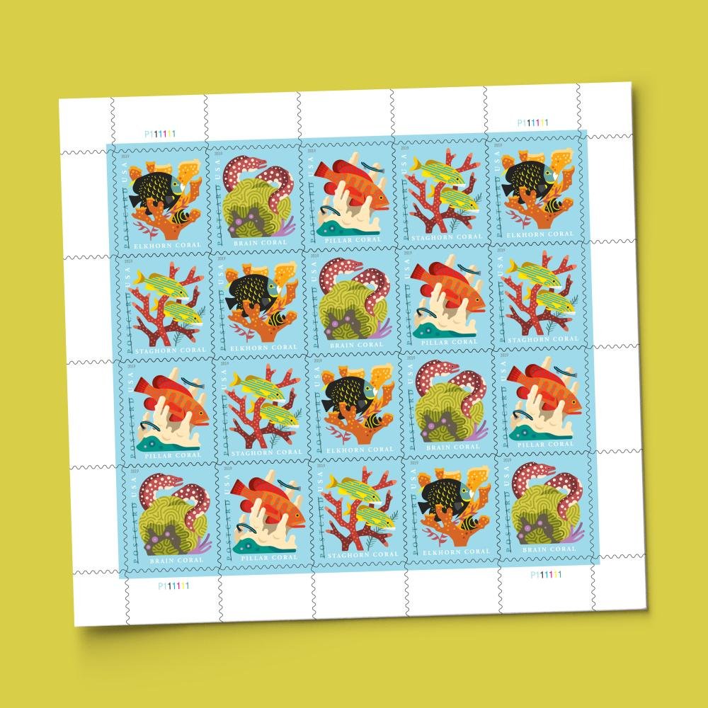 2019 Stamps Coral Reefs - Image 2