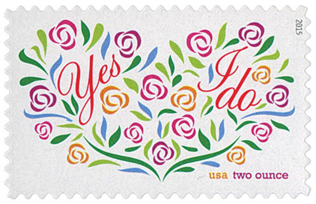 Yes, I Do 2015 — Two-Ounce Postage Stamps