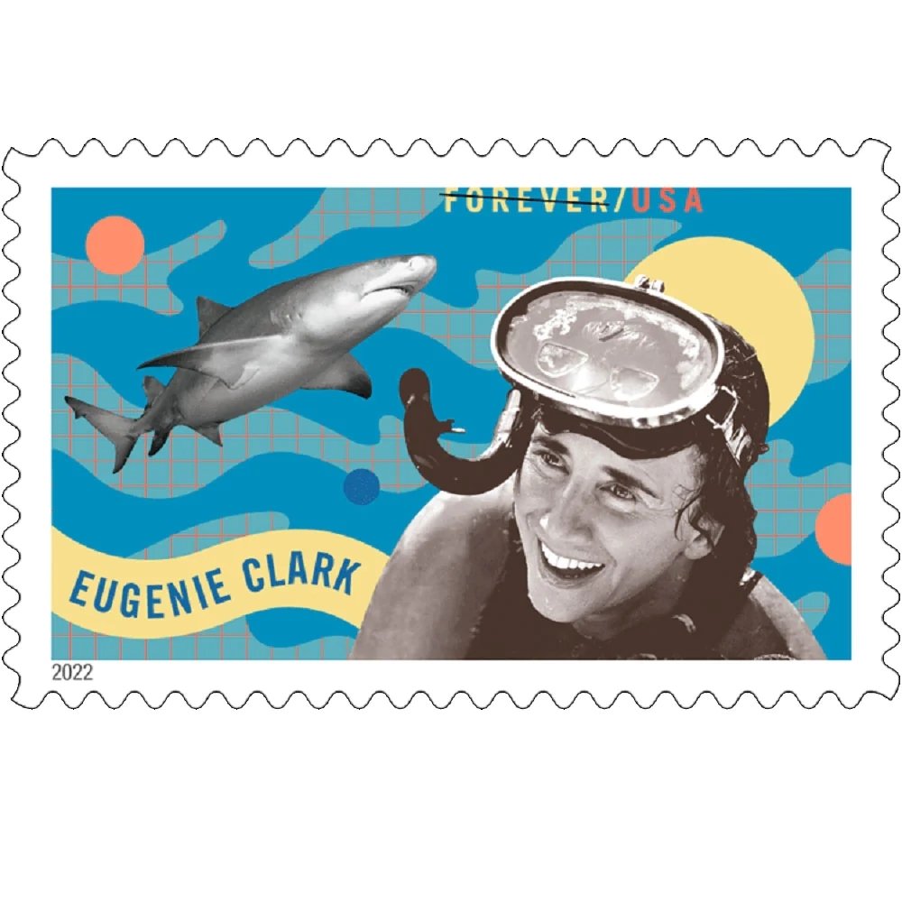Forever Stamps First Class Postage Stamps Eugenie Clark 2022
