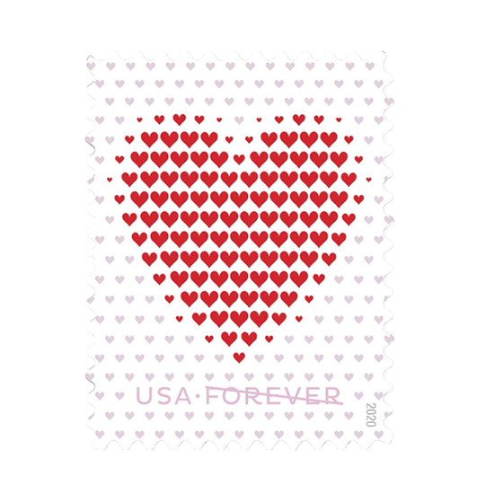 2020 Made of Hearts Forever Postage Stamps