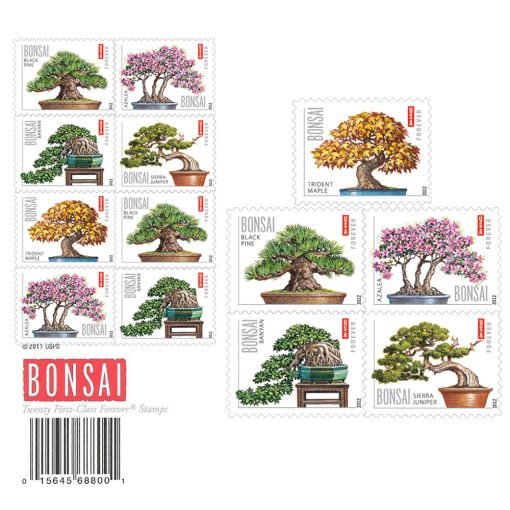2011 Forever Stamps First Class Postage Stamps Bonsai Trees - Image 7