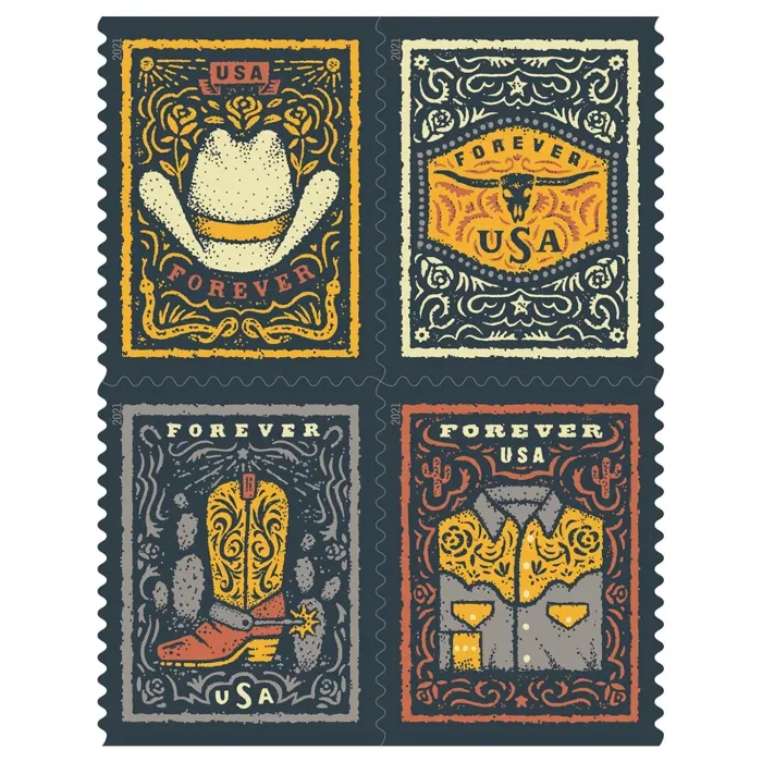 Western Wear 2021 Forever Stamps