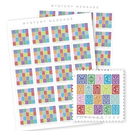 Forever Stamps First Class Postage Stamps Mystery Message 2021 - Image 3