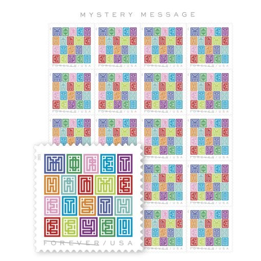 Forever Stamps First Class Postage Stamps Mystery Message 2021 - Image 4