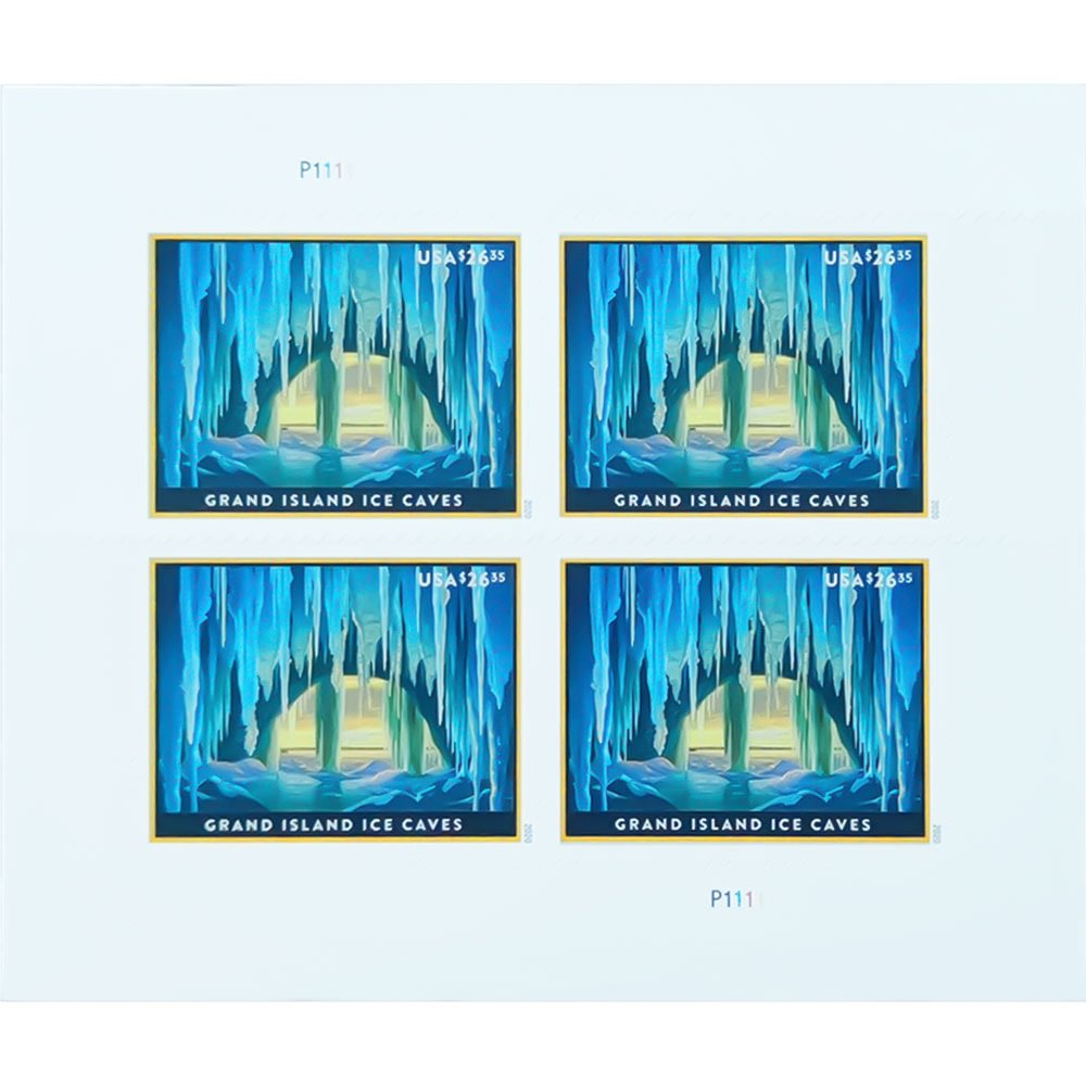Grand Island Ice Caves 2020 — $26.35 Postage Stamps - Image 2