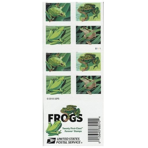 2019 Forever Stamps First Class Postage Stamps Frogs - Image 2