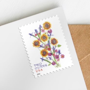 Sunflower Bouquet Stamps 2022 Two Ounces Stamps - Image 2