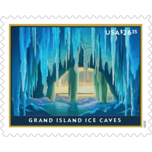 Grand Island Ice Caves 2020 — $26.35 Postage Stamps
