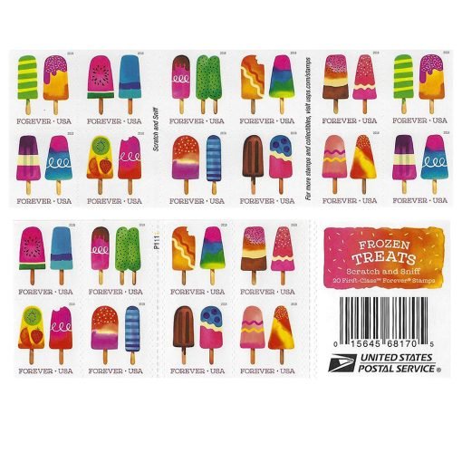 2018 Forever Stamps First Class Postage Stamps Frozen Treats - Image 5