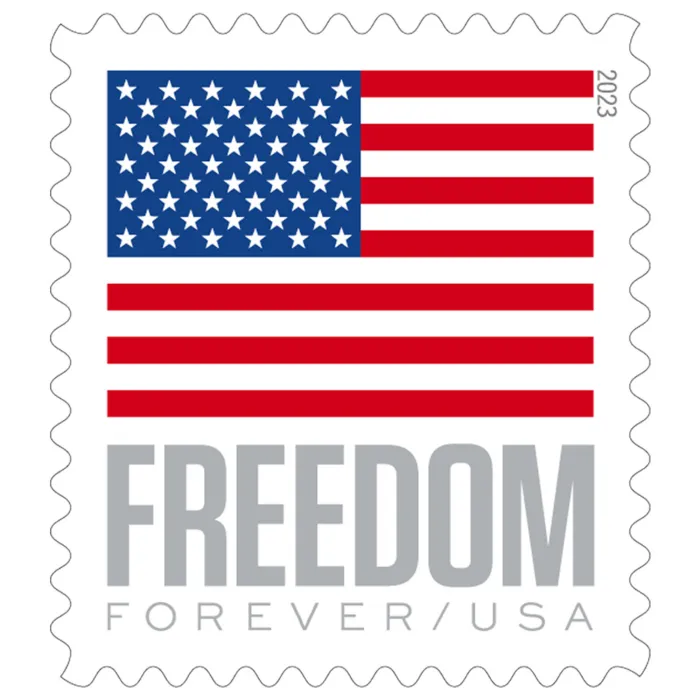 U.S. Flag 2023 Forever Stamps Booklet of 20