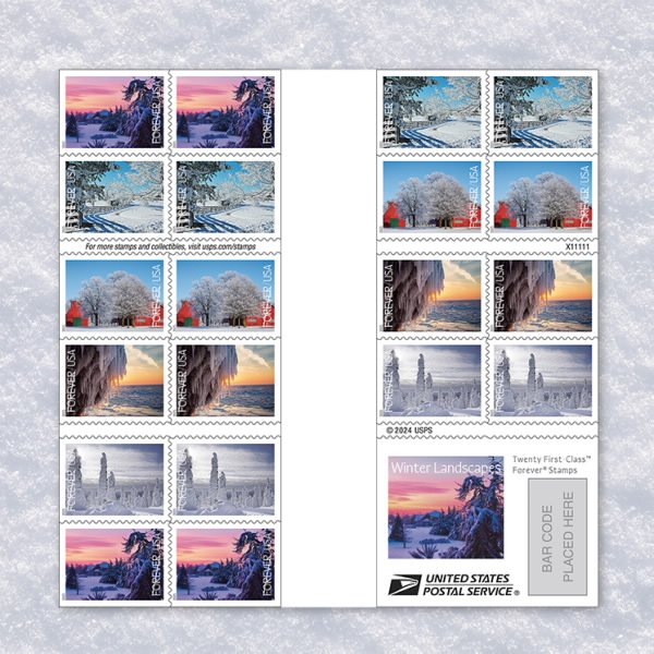 Winter Landscapes Stamps 2025
