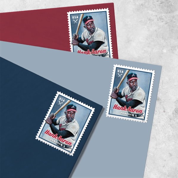 Hank Aaron Stamps 2024 - Image 3