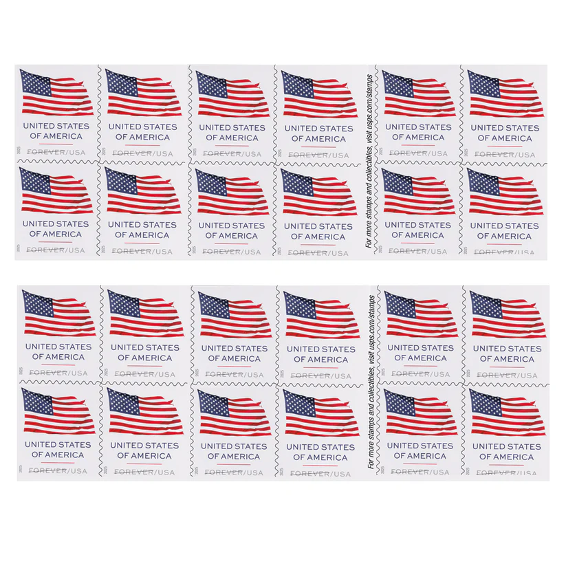 2025 US Flag Forever Stamps Book