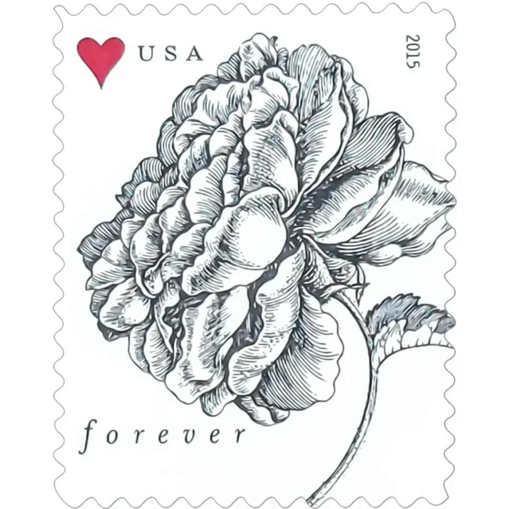 Vintage Rose Stamps 2015