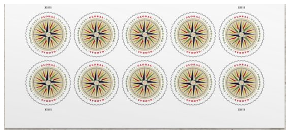 1794 Compass Rose stamps 2025