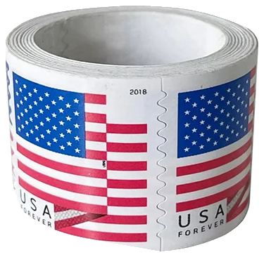 U.S. Flag forever stamps coil