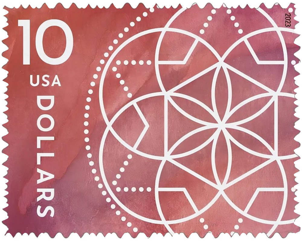 Floral Geometry stamps 2023