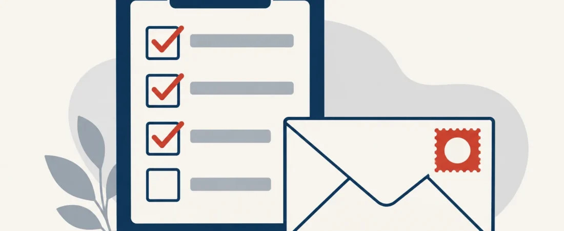 Business Letter Postage Readiness Checklist